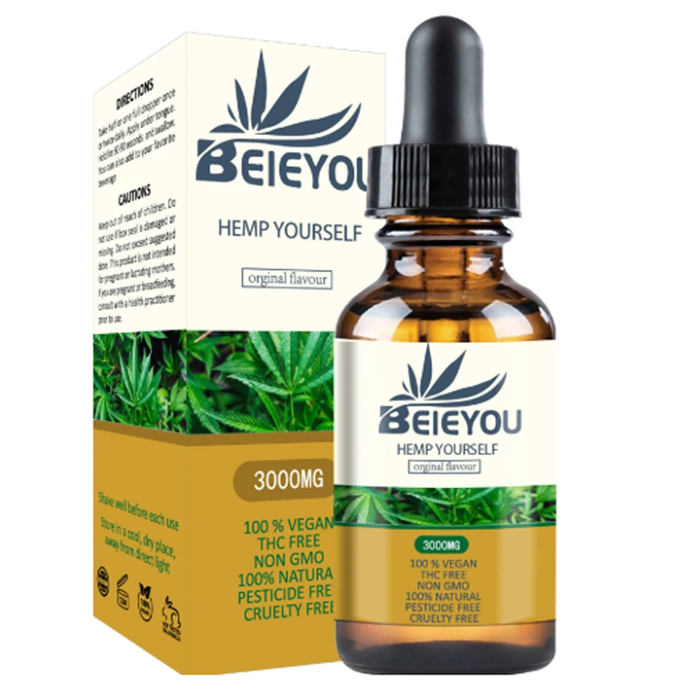 30ml 3000mg Essential Oils Hemp Seed Oil Herbal Drops No CBD Extract Organic for Pain Relief Help Sleep Anxiety | Красота и здоровье