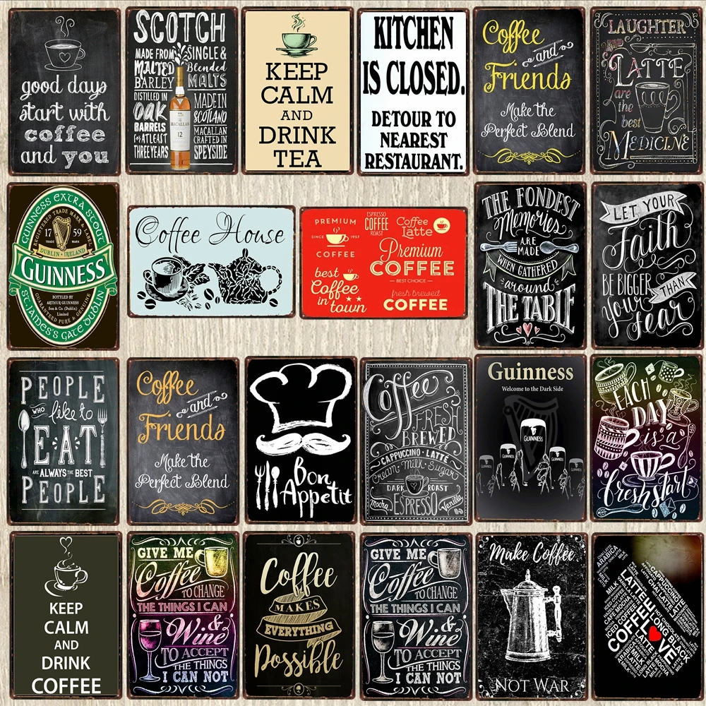 

Chalkboard Style Guinness Tin Signs Dad's BBQ Plaque Metal Vintage Wall Bar Home Art Kitchen Shop Decor 30X20CM DU-6058A