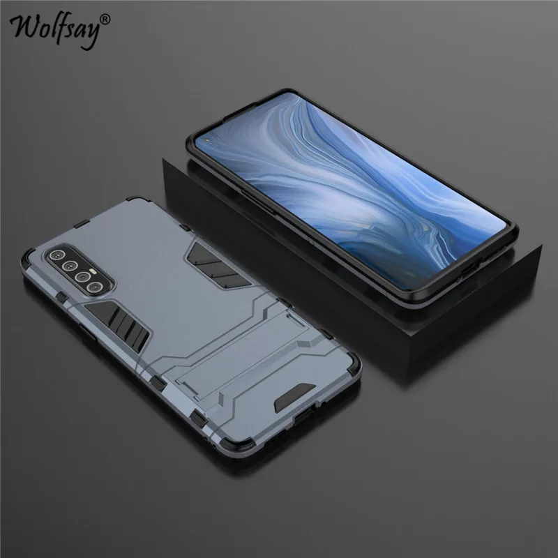 for oppo reno3 pro case shockproof soft rubber armor pc phone case bumper for oppo reno3 pro protective cover for oppo reno3 pro free global shipping