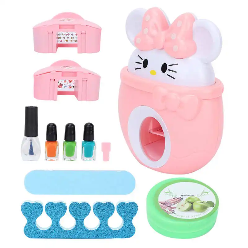 Kids Nail Art Kit Stamper File Polishs Manicure Toy Set for Children | Красота и здоровье