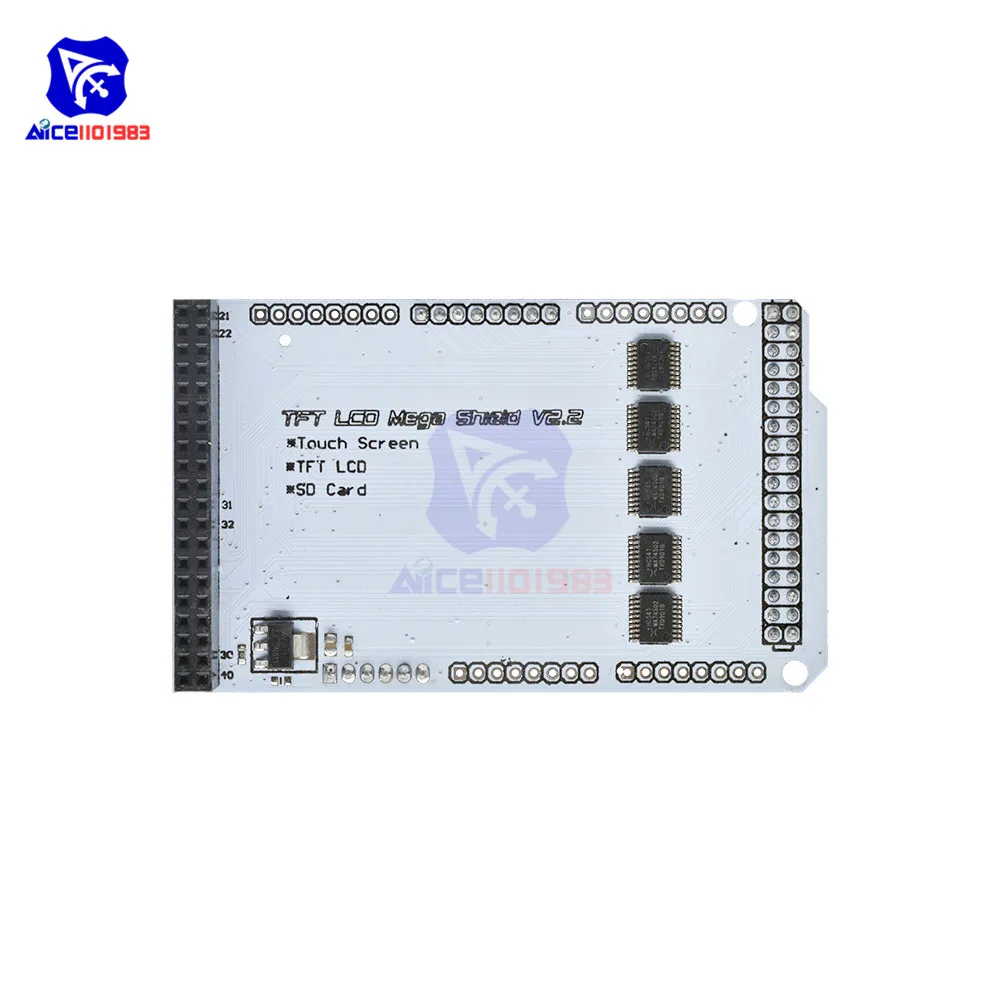 Плата расширения ЖК-экрана diymore TFT 3 2 дюйма 4 5 0 7 для Arduino FR4 В 8 бит 16 модуль SD-карты |