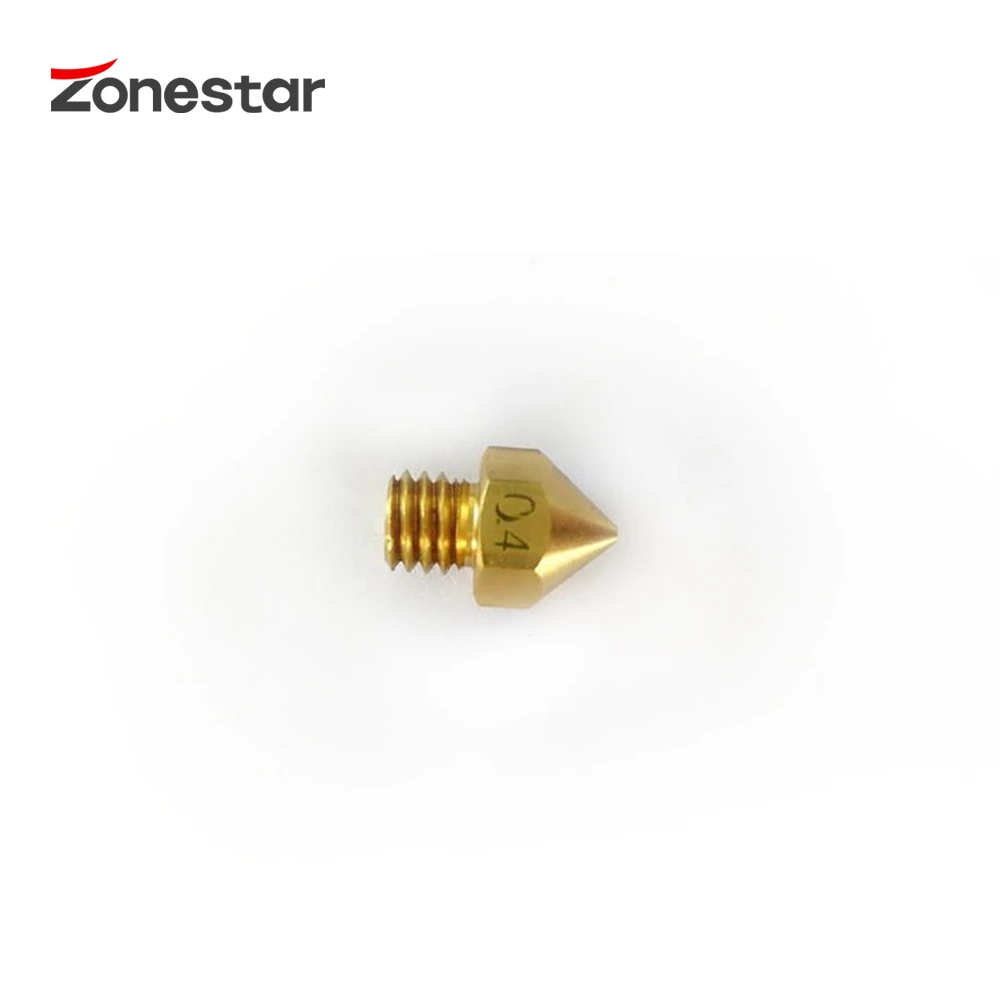 ZONESTAR 3D принтер Экструдер Насадка для 1,75 мм нити Размеры 0,2/0,3/0,4 мм Совместимость с ultimaker MK7 MK8 Reprap