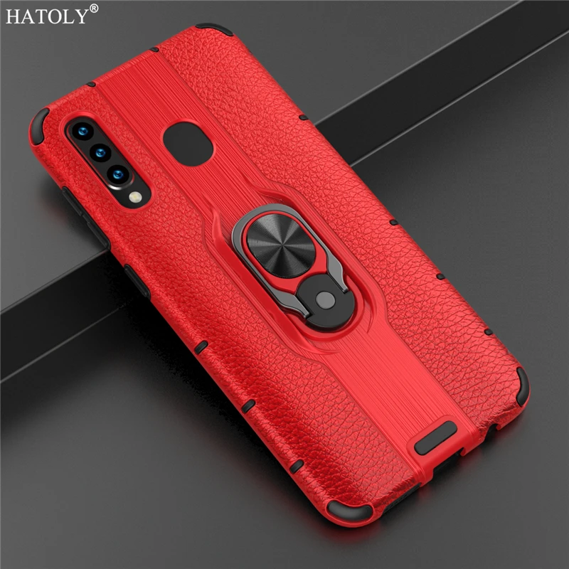 For Cover Samsung Galaxy A20 Case PC &amp Silicone Back Ring Holder Phone Bumper Fundas | Мобильные телефоны и аксессуары