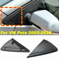 for vw polo 6r6c mk5 2002 2018 car front window triangle corner trim panel side rearview mirror outer garnish plate