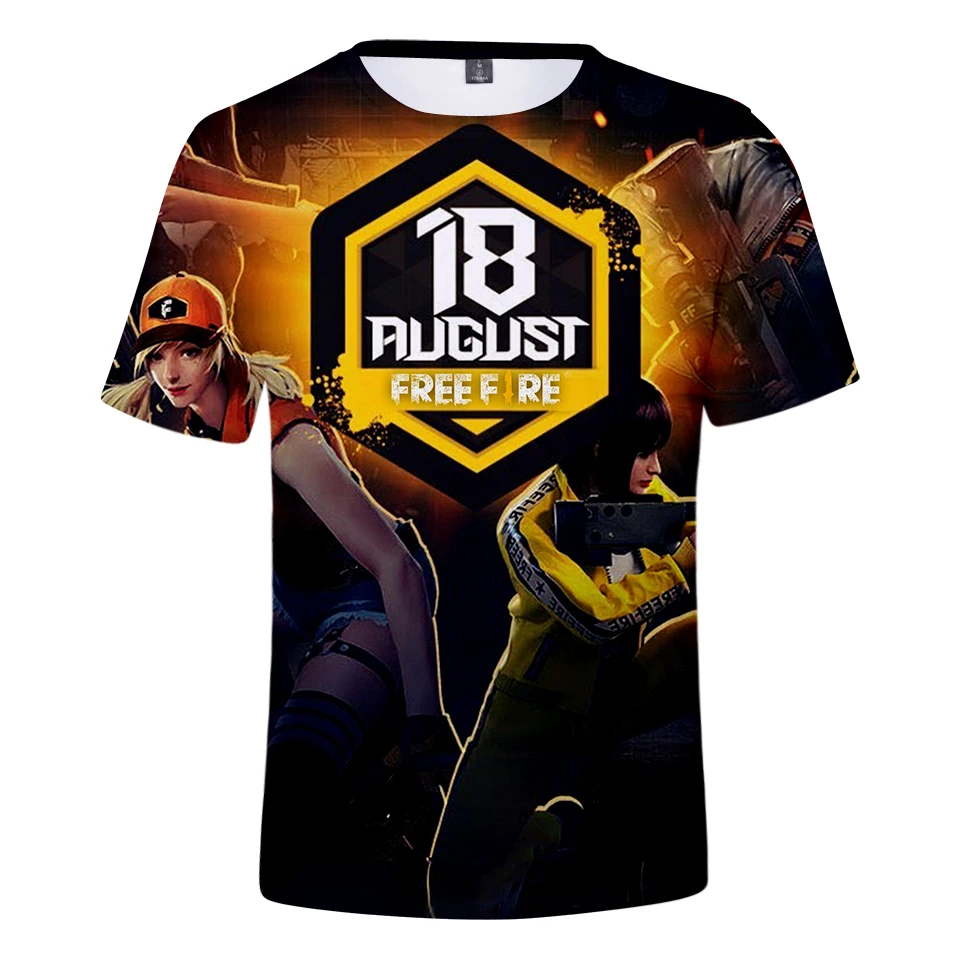 

LUCKYFRIDAYF 2020 free shooting game 3D T-shirt men's women's summer T-shirt funny fashion tee men and women sexy print top