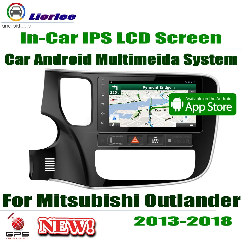 Автомагнитола для Mitsubishi Outlander 2013 ~ 2018 GPS навигация система Android RockChip PX5 1080P 8 &quotHD IPS
