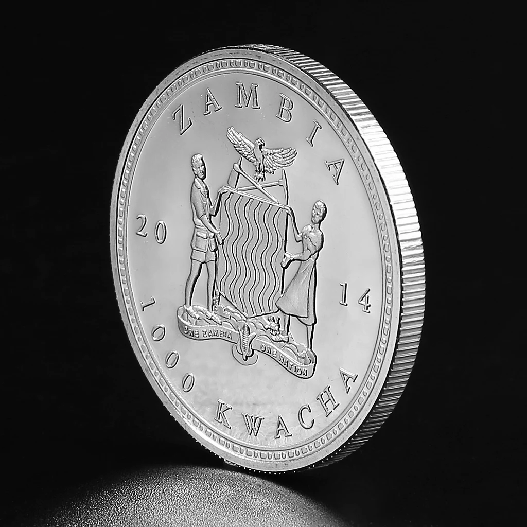 Zambia Republic 1OZ Silver Coin African Wildlife Buffalo Animal Commemorative Collection | Дом и сад