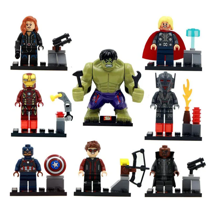 Новый Супермен строительные блоки Marvel Мстители супер герой маленькая кукла для