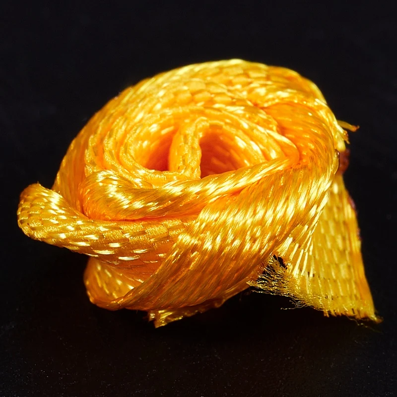 100 шт./лот Мини атласная лента ручной работы с розетками тканевая Цветочная