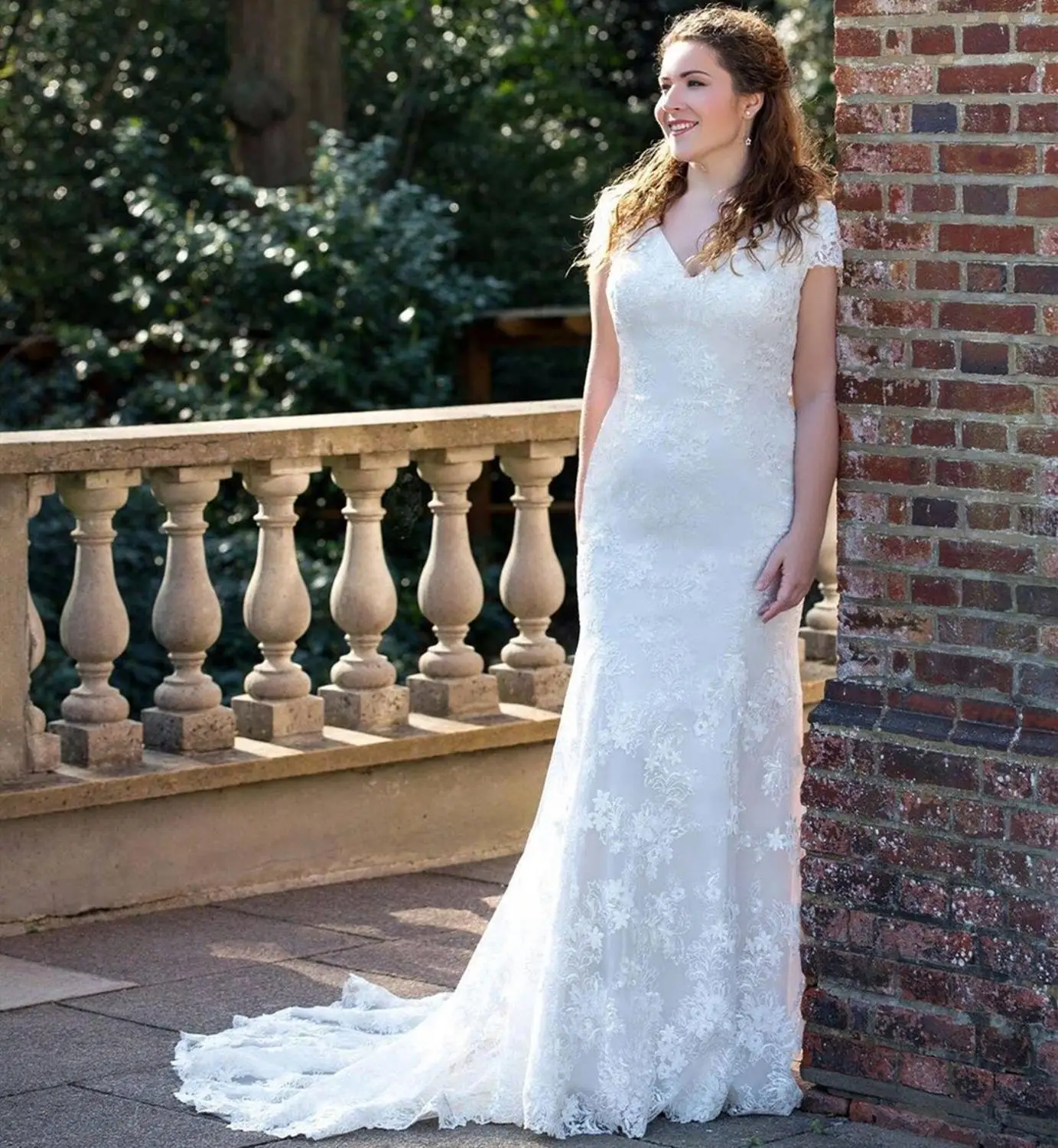 2020 размера плюс свадебное платье сексуальное v образный вырез длинный короткий