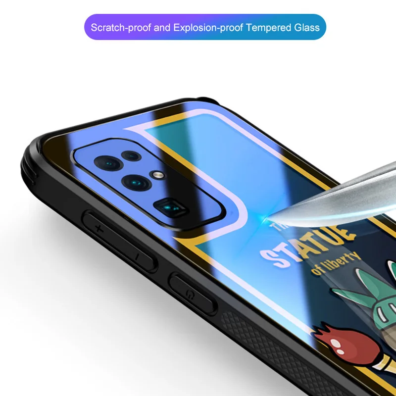 

ASINA Transparent Tempered Glass Case For Honor 30 Pro Ins Cartoon Shockproof Cover For Honor View 40 Capa Funda Princess