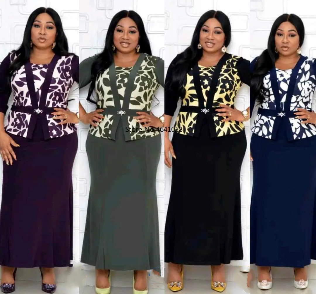 2020 летнее Сексуальное Женское Платье из полиэстера с принтом в африканском стиле