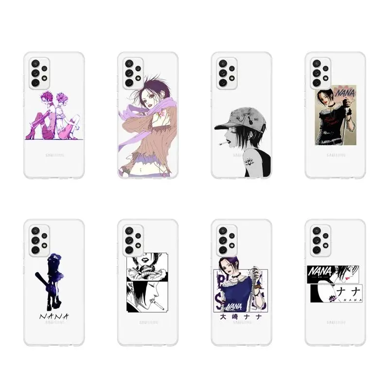 

Oosaki Nana anime Phone Case Transparent For Samsung Galaxy A S Note 9 10 51 50 71 70 80 20 21 30s ultra plus
