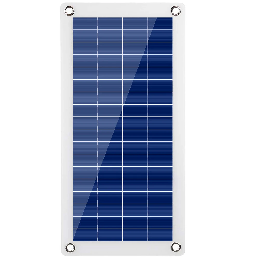 Полу-Гибкий 12V солнечная панель два USB регулятор банк питания доска Внешняя
