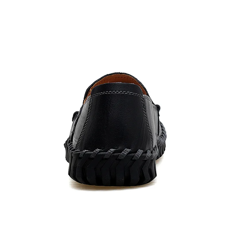 Новинка Осенняя обувь для мужчин из воловьей кожи Мягкие резиновые