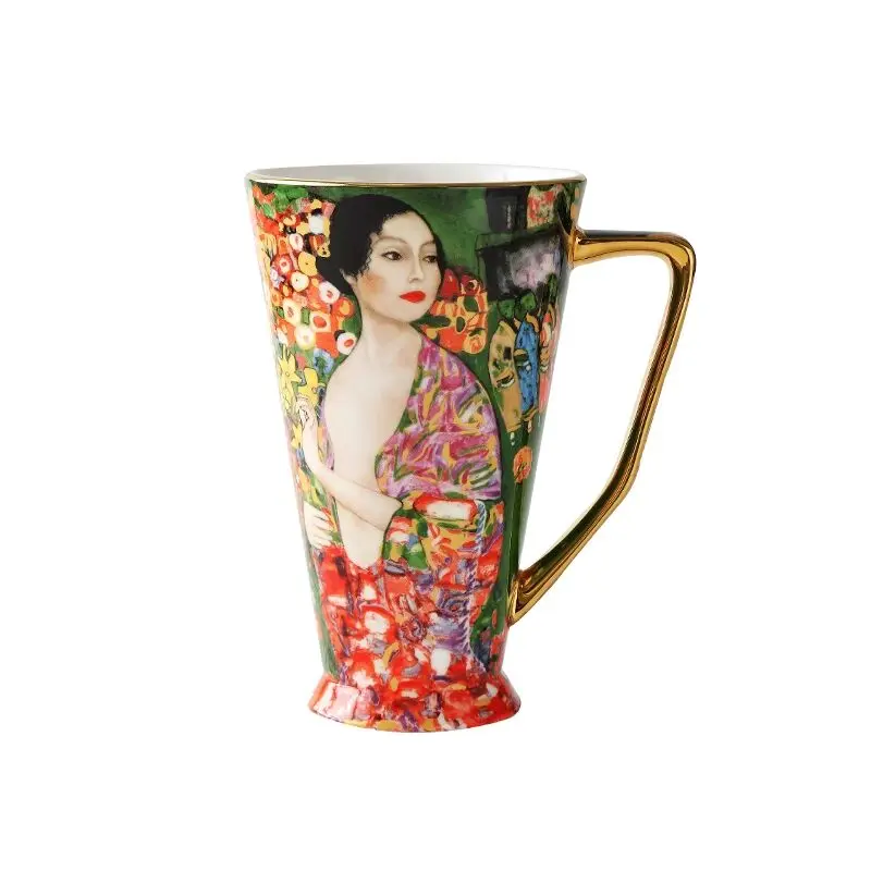 Фарфоровые кружки Klimt Geisha кофейные чашки Густав Климт костяная китайская чайная