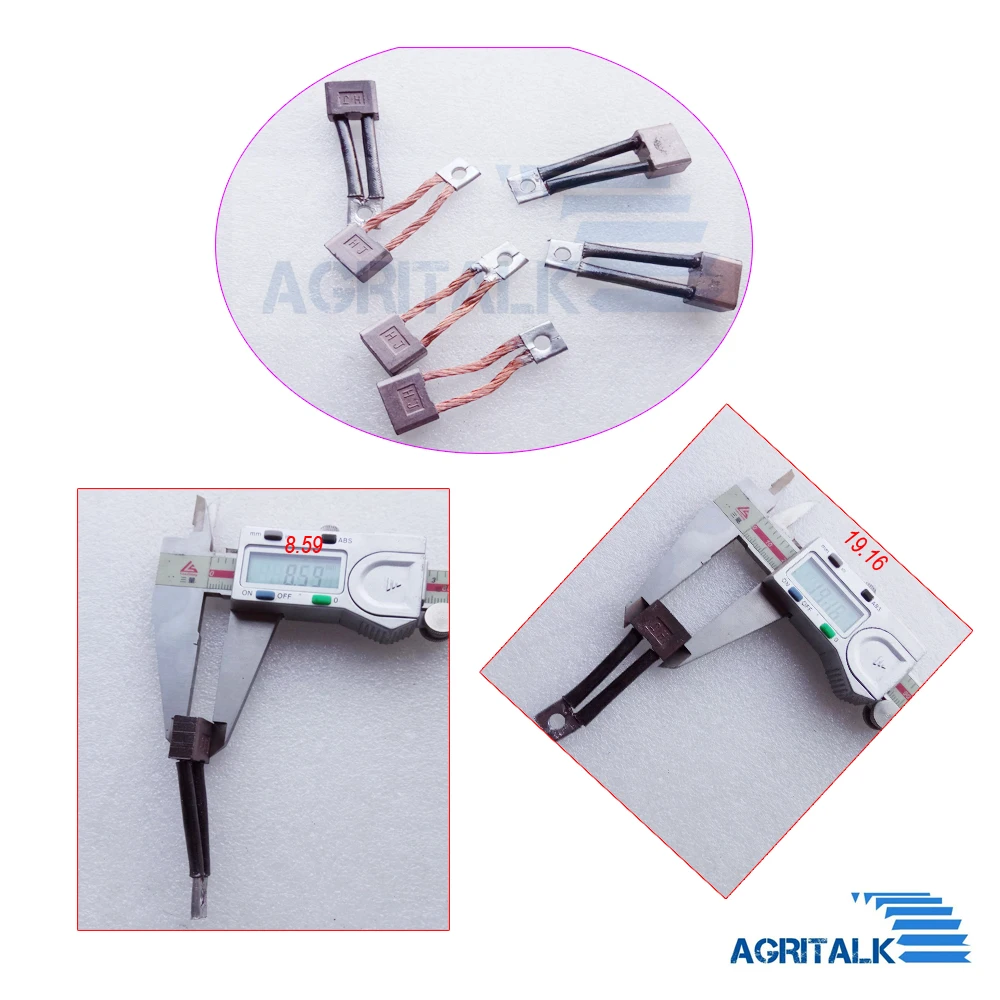 Набор углеродных кистей стартера для трактора Taishan TS254 TS304 с двигателем FD295T FD2100T, Набор углеродных кистей стартера для трактора Taishan TS254 TS304 с двигателем FD295T FD2100T,