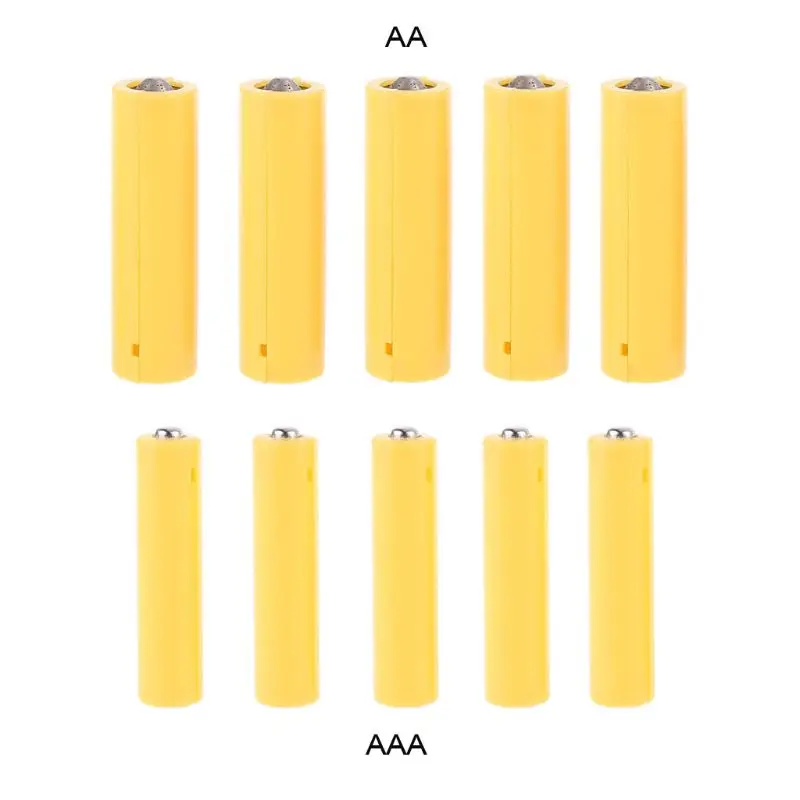 

Поддельные батарейки AA/AAA, 5 шт., цилиндрический проводник
