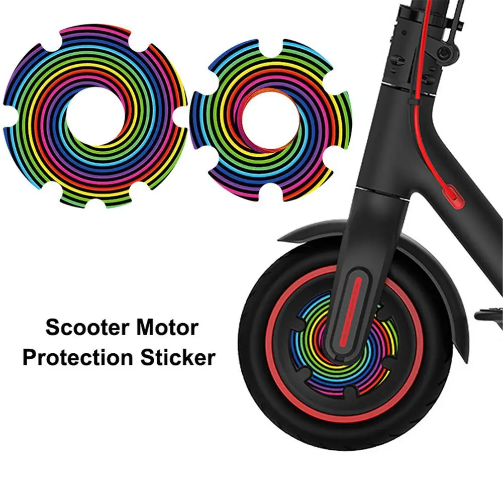 

1 Pair Scooter Motor Protection Sticker Waterproof Electric Scooter Front Wheel Sticker Cover Film For Scooter 1S/M365/PRO