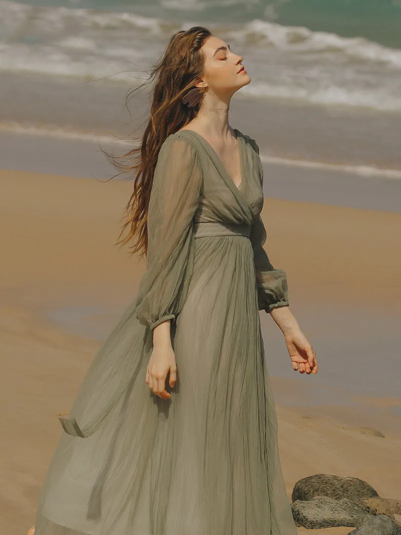 Женское винтажное платье макси с открытой спиной Длинное Элегантное пляжное