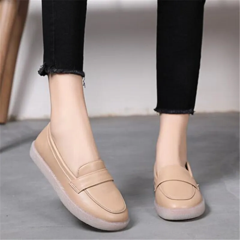 Женские весенние туфли на мягкой нескользящей подошве модные повседневные