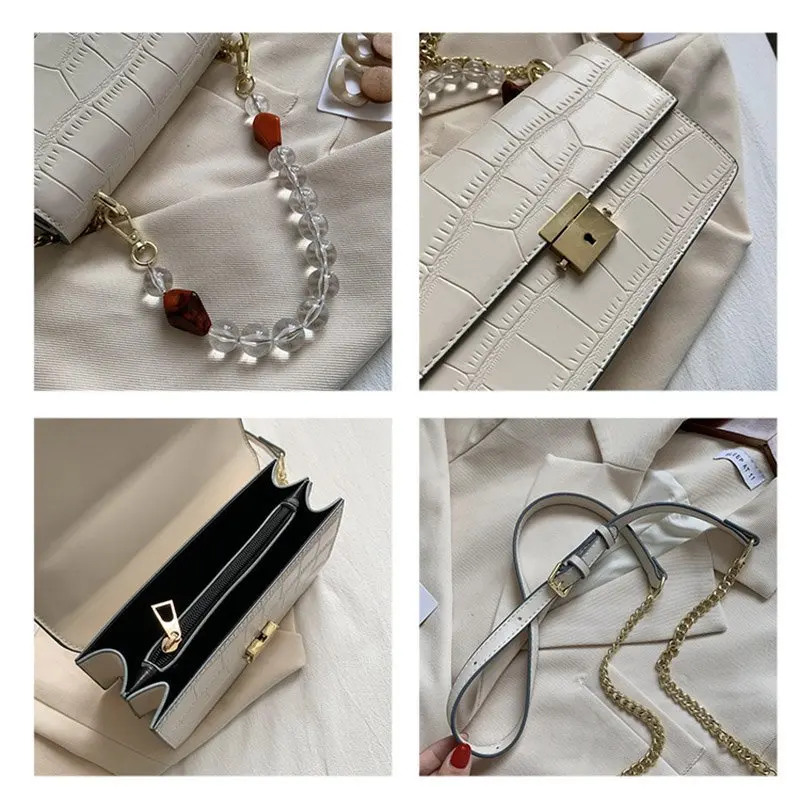 

Women Sexy Stone pattern Crossbody Bags PU Simple Handbag Solid Shoulder bag Elegant Ladies Purse Luxury Designer Female Fashion