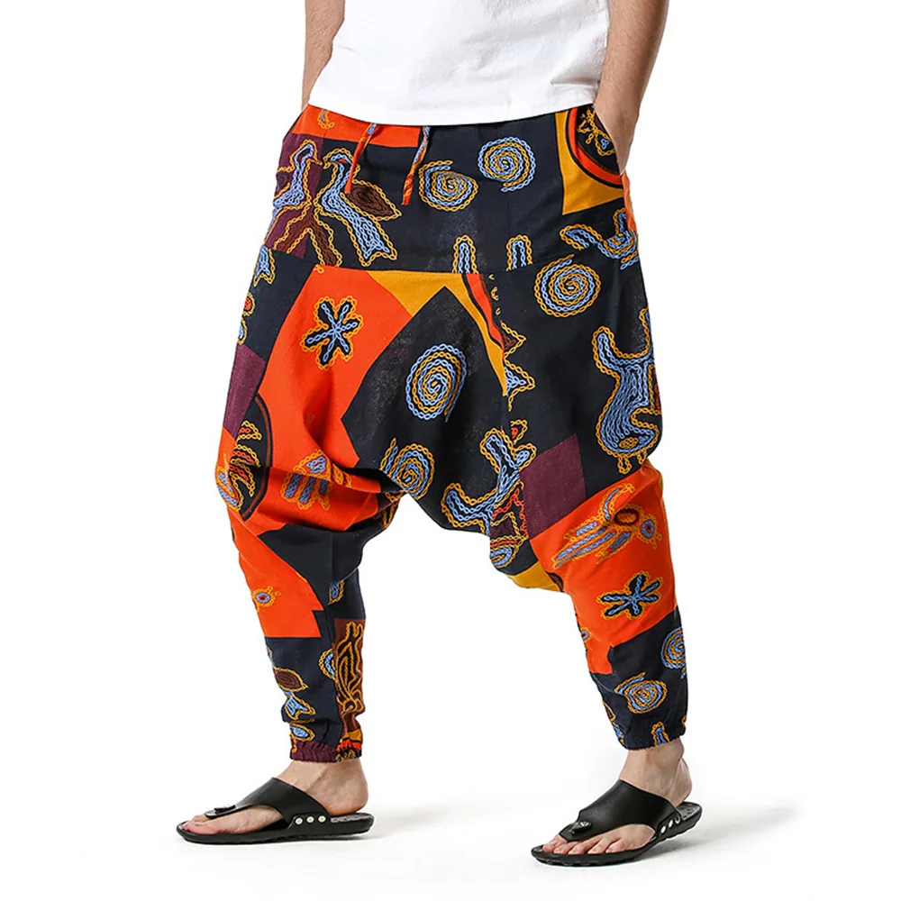 

Baggy Harem Pants Men Hip-hop Women Plus Size Wide Leg Trousers Casual Vintage small feet Long Pants Pantalones Hombre 2021 D30