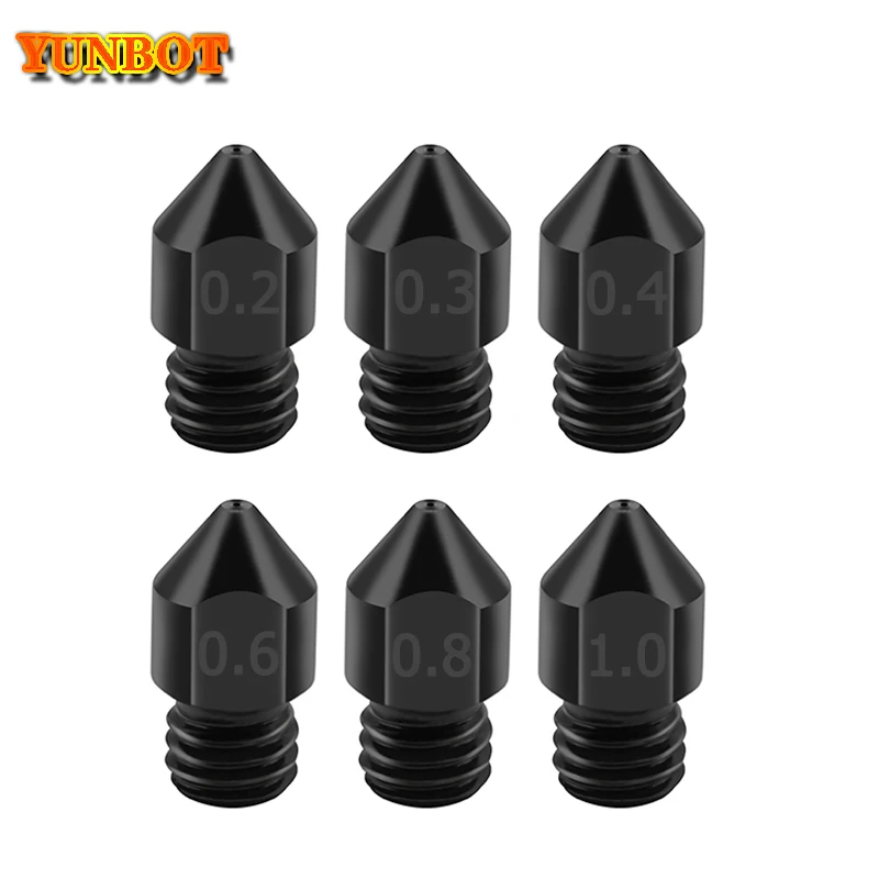 Запчасти для 3D-принтера Reprap MK8 сопло из закаленной стали 1 75 мм 0 2/0 3/0 4/0 6/0 8 3D