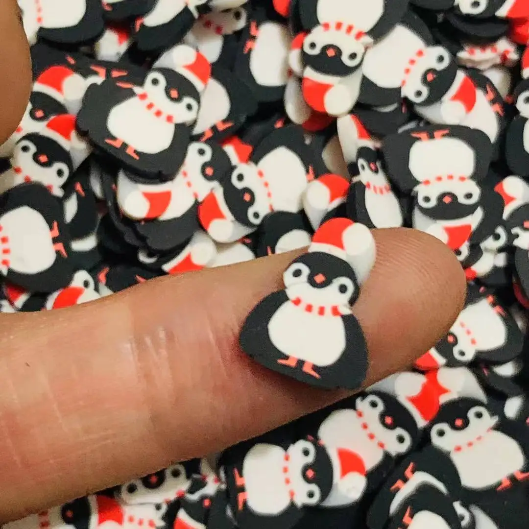 Пингвины снежного человека полимерная глина Рождественская форма спрей для