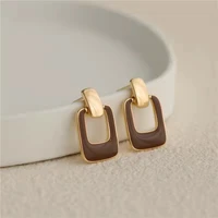 2021 new trendy niche design earrings female temperament simple high end earrings personalized wild earrings korean fashion