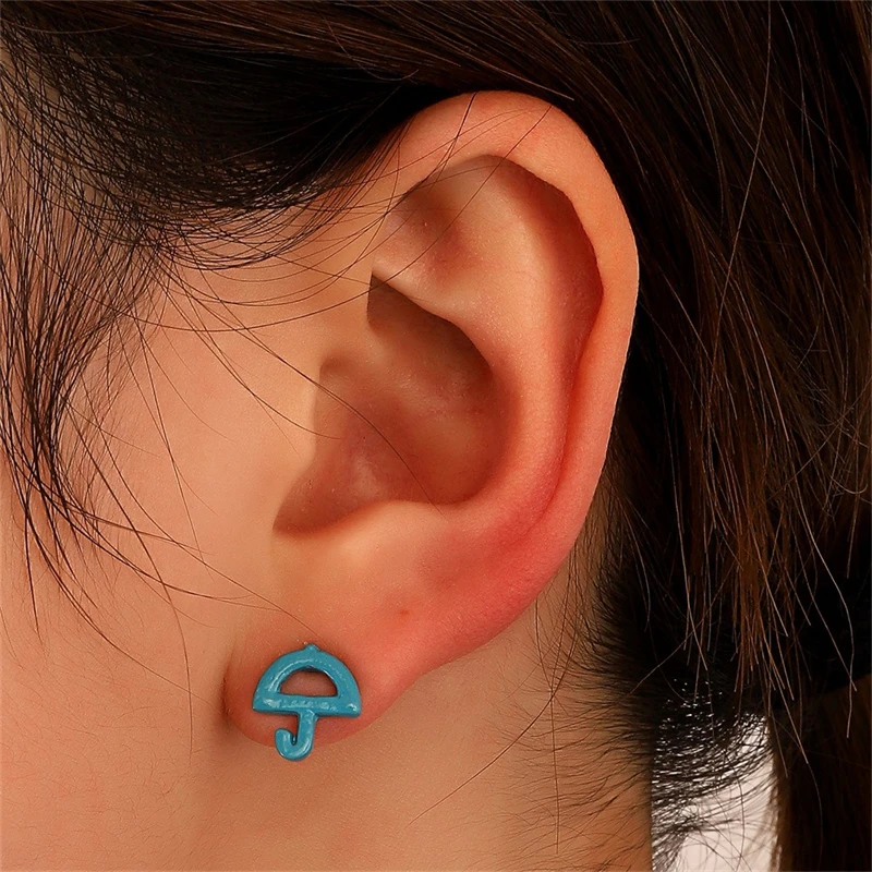 

The New Squid Game TV Series Peripheral Pattern Earrings Geometric Design Dripping Metal Pendant Jewelry Best Gift for Girls