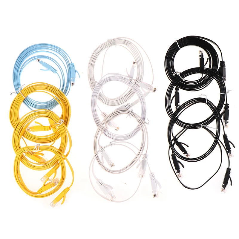 50 см короткий кабель CAT6 плоский UTP Ethernet сетевой RJ45 патч 1 м/1 5 м/2 м|Кабели передачи