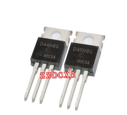 10 шт./партия = 5 пар, новые оригинальные D44H8G D45H8G TO-220