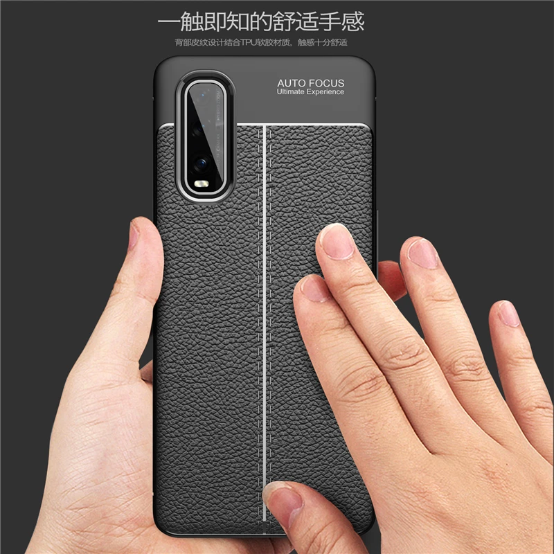 Для OPPO Find X2 чехол Capas жесткий противоударный мягкий резиновый бампер защитный для