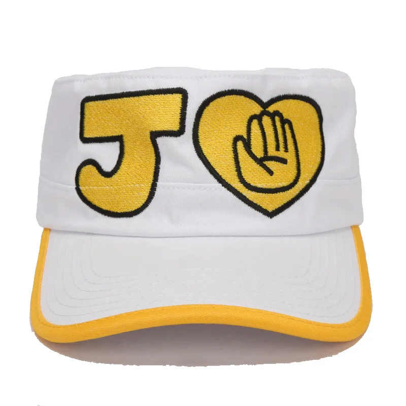 2 Аниме Необычные приключения Джоджо Kujo Jotaro JoJo холст белая шляпа для косплея - Цвет: 2