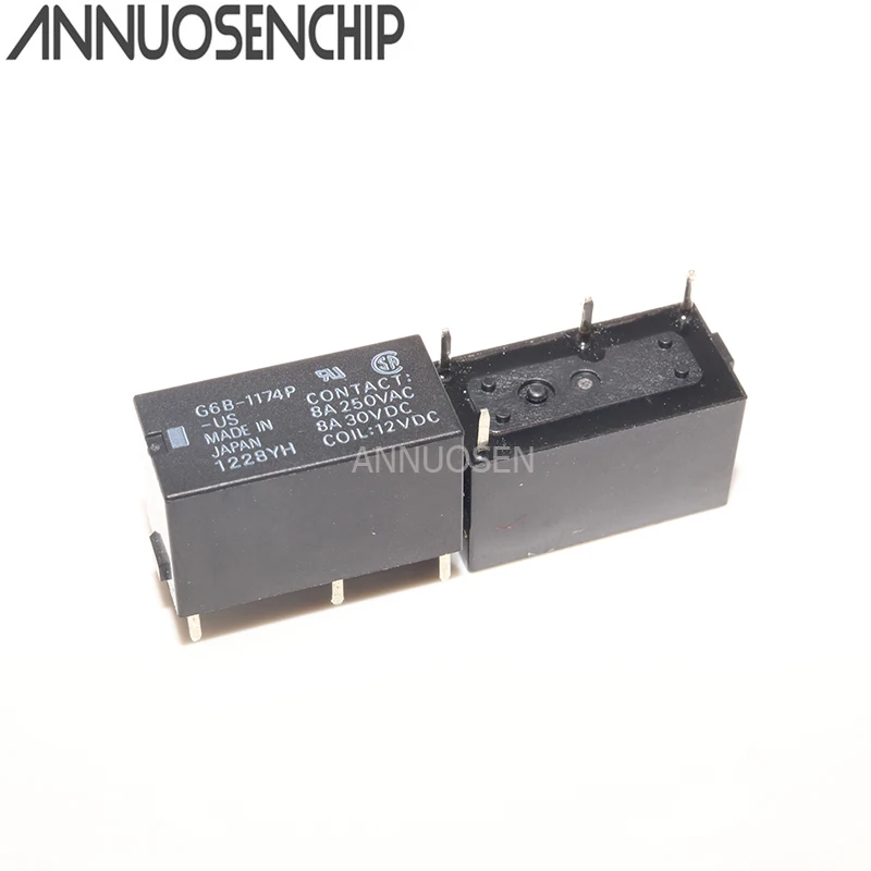 

100%Original New G6B-1174P G6B-1174P-US-24VDC G6B-1174P-US-12VDC G6B-1174P-US-5VDC 4PINS 8A 5VDC 12VDC 24VDC Power Relay