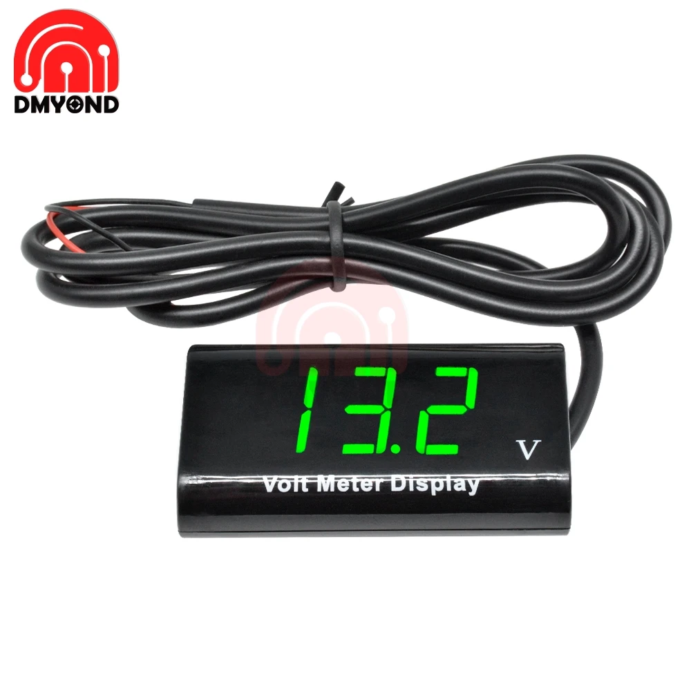 Цифровой измеритель напряжения для мотоцикла автомобиля велосипеда|Измерители