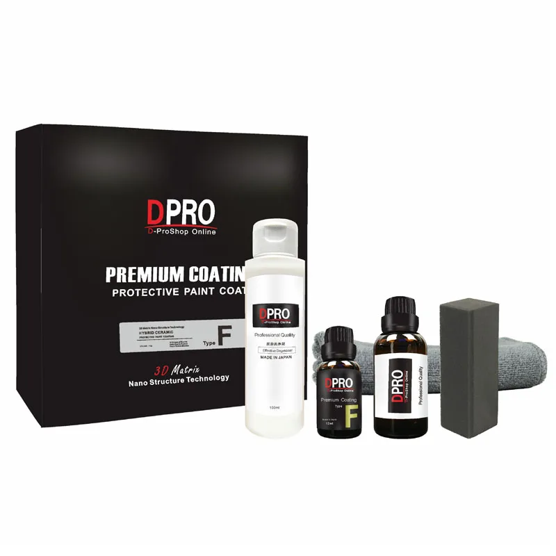 

Dpro F set Ceramic Car Coating Super Hydrophobic High concentration Fluorine Liquid Glass Coating Car Care 142ml last 3 years