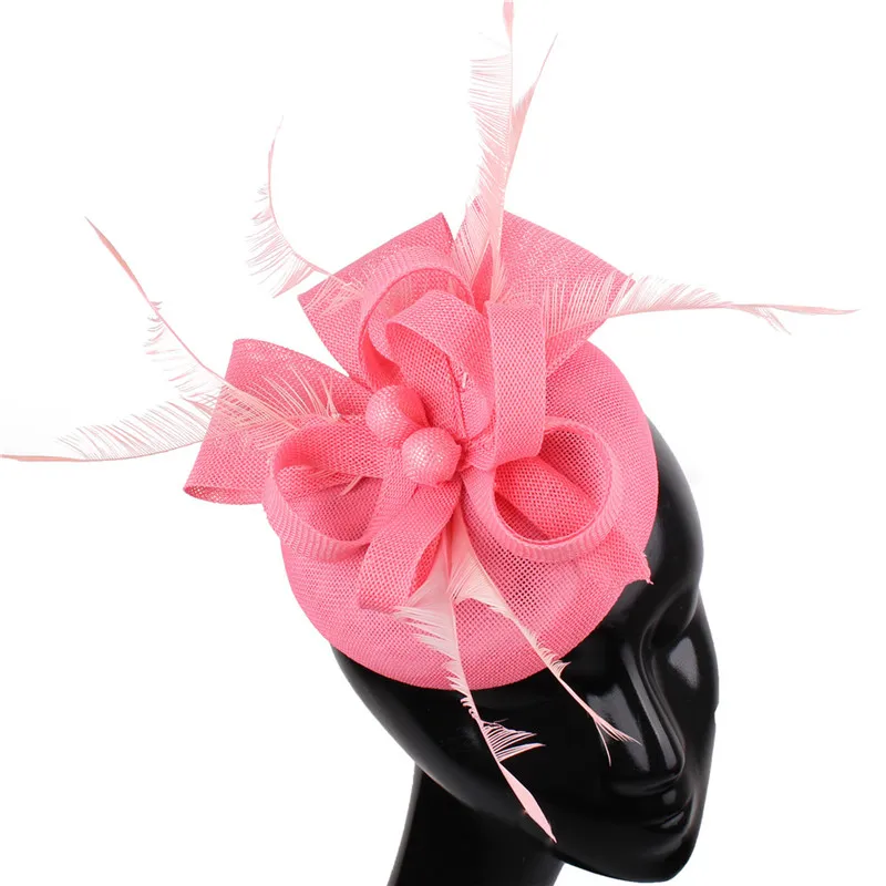 Элегантные искусственные обручи вуалетки шляпа заколка для волос официальное