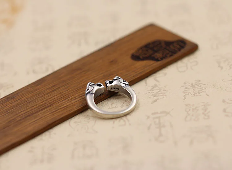 Браслет из стерлингового серебра 925 пробы кольцо для женщин и мужчин в ретро