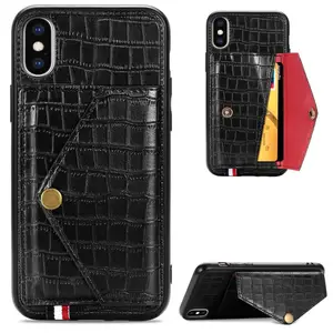 for iphone xs max Alligator case can absorb card storage bracket
function half package mobile phone case for iphone xr 4.49 USD