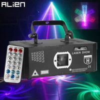 alien 500mw rgb laser stage lighting projector effect beam 3d illusion animation network 10 in 1 dj disco party holiday lights