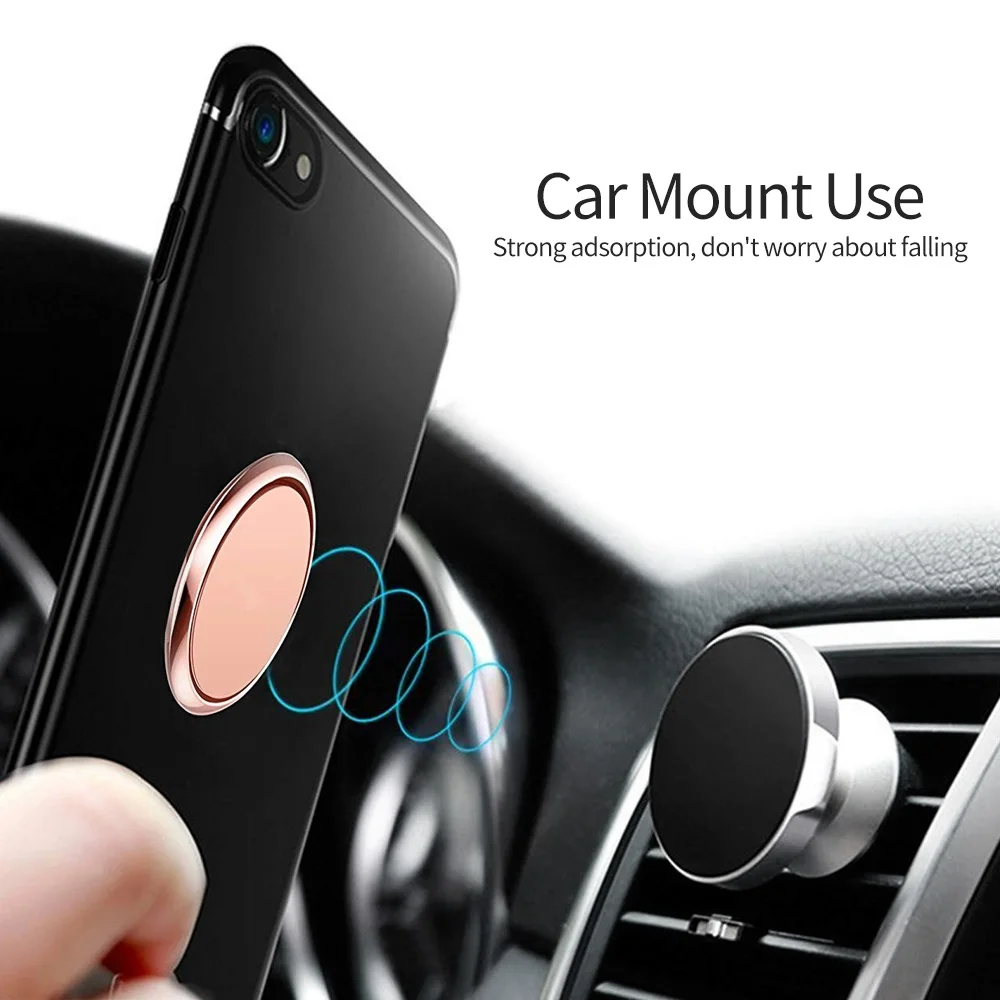 Магнитное кольцо FONKEN на палец для телефона складной держатель смартфона круглая