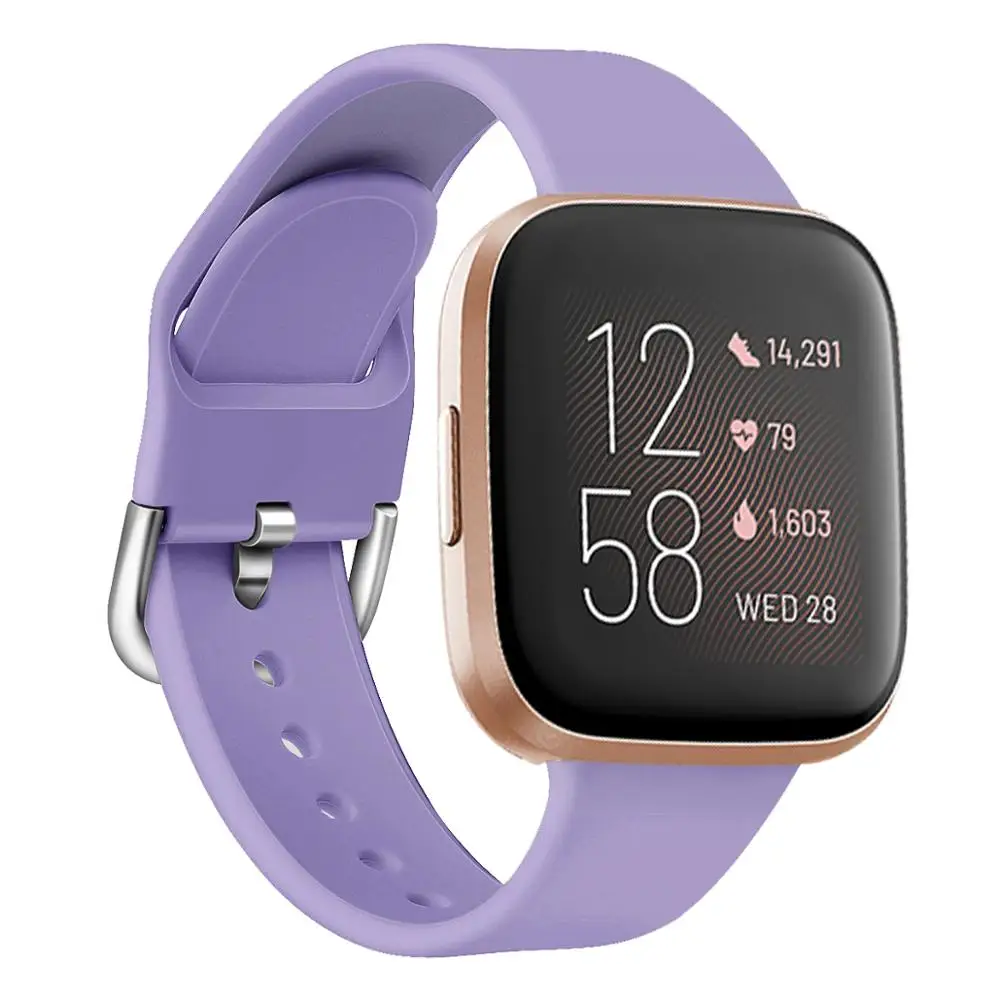 Высококачественный чистый цветной Браслет для Fitbit Versa 2/Versa Lite водонепроницаемый