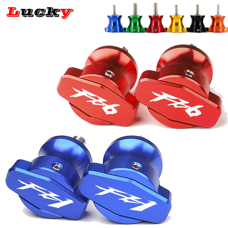 

6MM For YAMAHA FZ1 2001-2015 FZ6 2004-2012 FAZER FZ 1 6 Hot Deals Motorcycle CNC Accessories Swingarm Spools Stand Slider Screws