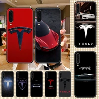 electric car tesla phone case for samsung galaxy a 3 5 7 8 10 20 21 30 40 50 51 70 71 e s 2016 2018 4g black painting etui