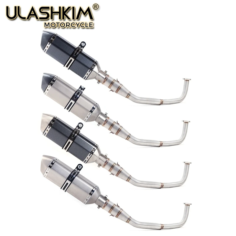 

SH150 SH 125 150I Motorcycle Exhaust Mascape Full System Slip On Middle Link Pipe Muffler For Honda SH125 SH150i SH125i