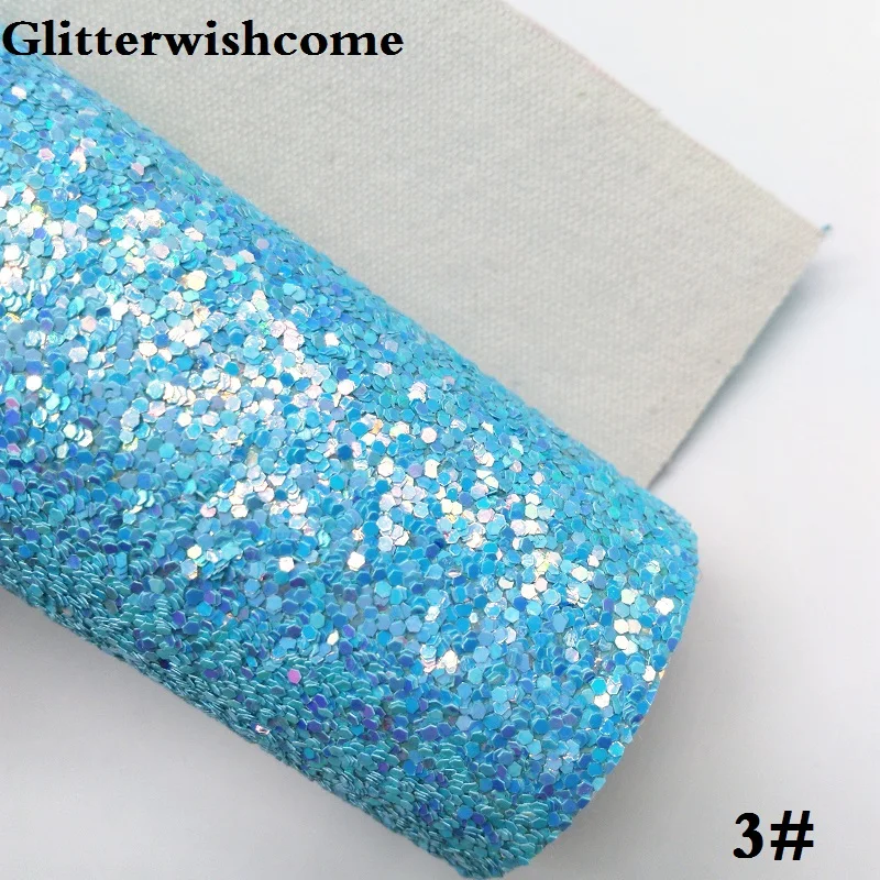 Рулон из искусственной кожи Glitterwishcome 30 х134 см блестящая ткань крупная