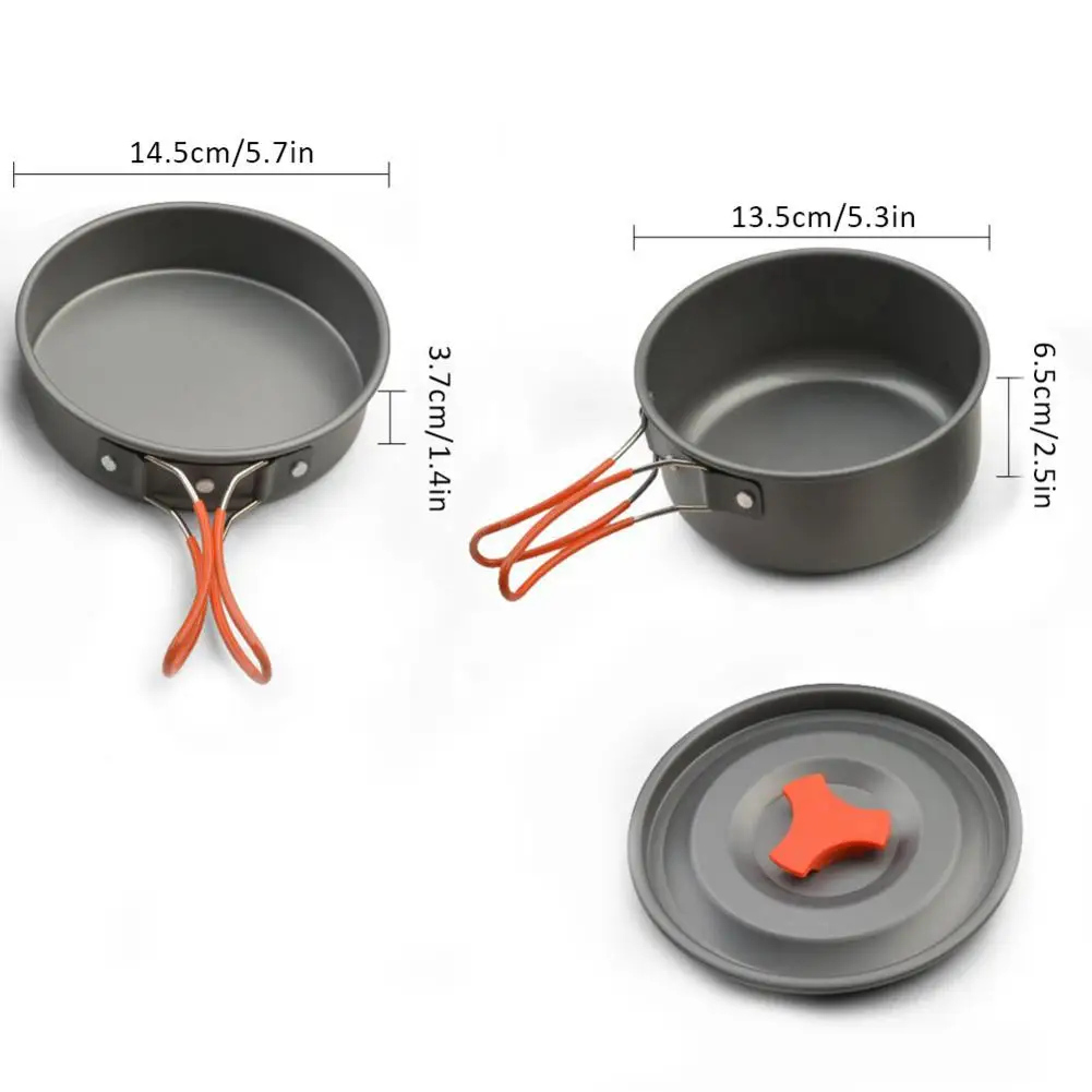 1 комплект Открытый Кемпинг кастрюли Портативный Комбинации Пикник Посуда