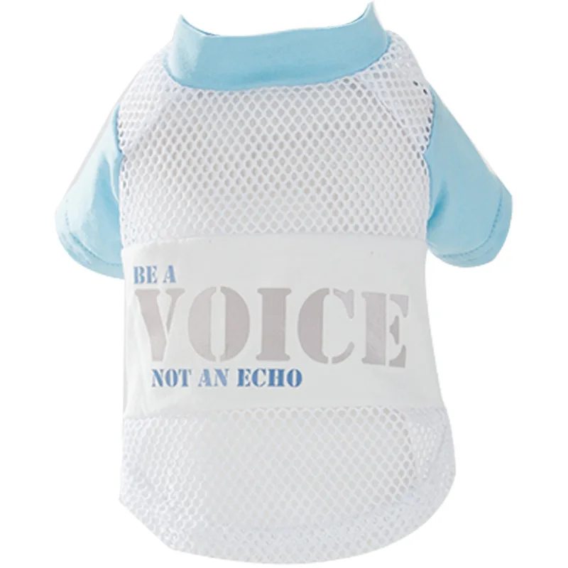 

New Dog Spring Summer Mesh Two-legged Clothes Breathable Thin Vest T-shirt Puppies Clothes Nice and Comfortable Dog Plaid Shirt